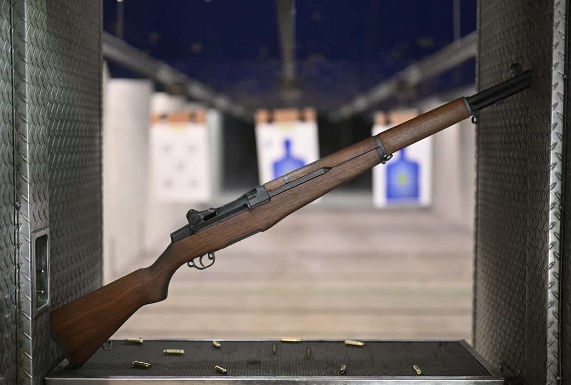 M1 Garand at a gun range