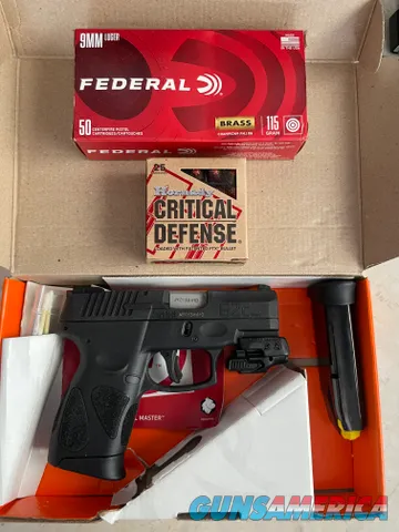 Taurus G2C 9mm pistol with ammo