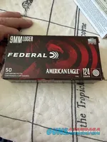 Federal American Eagle 9mm 115gr FMJ – 150 Rds Total (3 Boxes of 50)