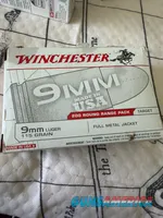 Winchester White Box 9mm 115gr FMJ 200rd Pack