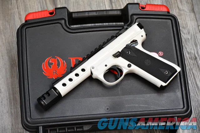 Ruger MKIV LITE TALO exclusive White Cerakote New .22lr threaded 22/45