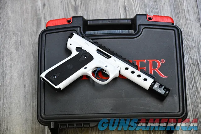Ruger MKIV LITE TALO exclusive White Cerakote New .22lr threaded 22/45