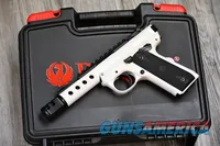 Ruger MKIV LITE TALO exclusive White Cerakote New .22lr threaded 22/45