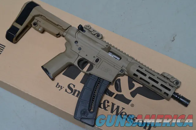 Smith & Wesson M&P15-22 .22lr Pistol 8" TB X-Werks Magpul FDE PKG SB brace