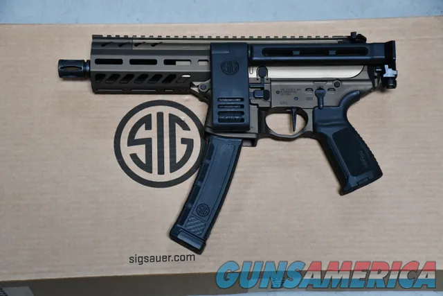Sig Sauer MPX 6" PDW Pistol 9mm X-Werks Mid Burnt Bronze Timney Folding PB