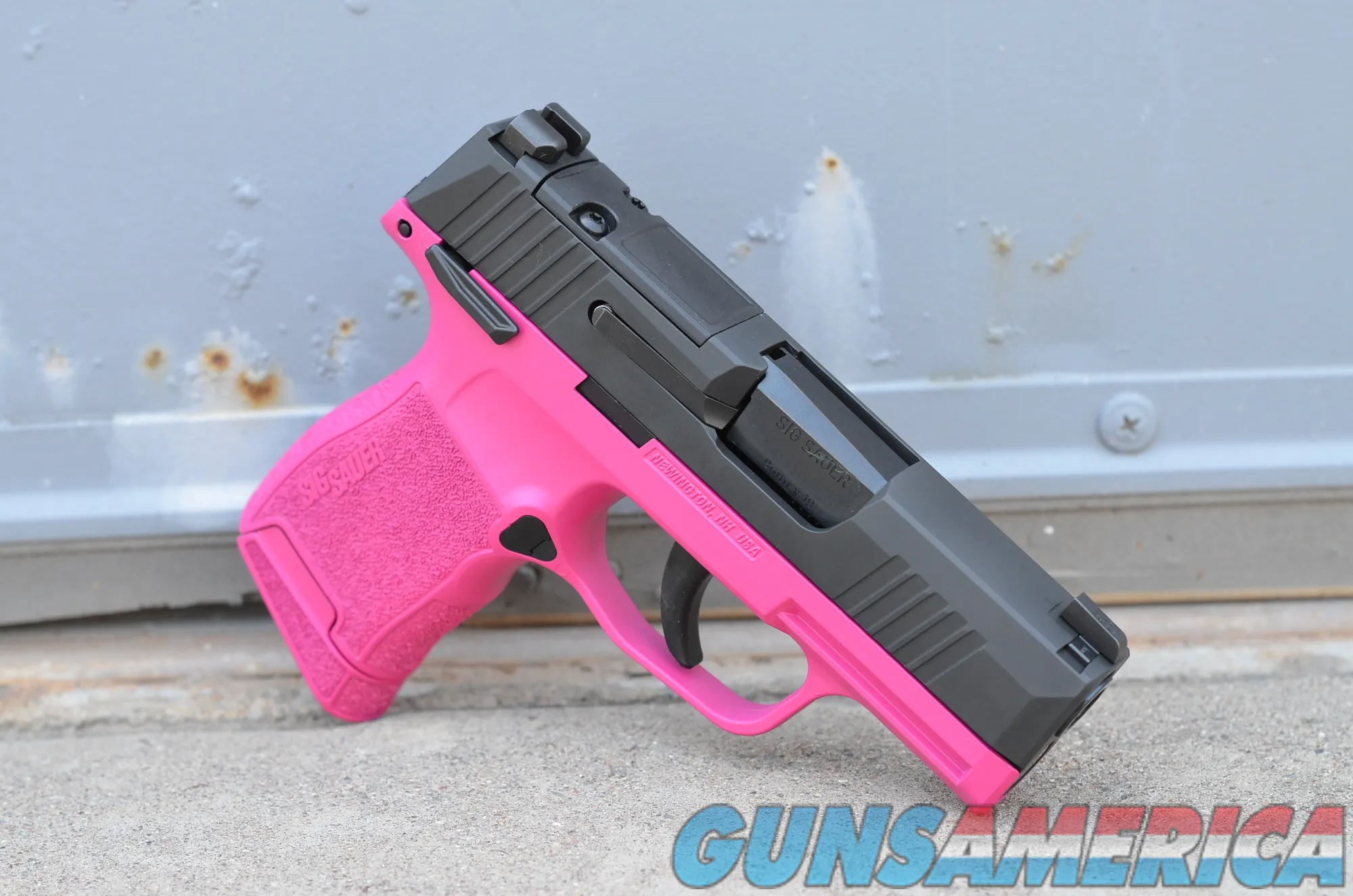 QWER magenta サイン入りチェキ 사인이 들어간 체키 Sig Sauer P365 MS X-Werks Hot Pink  for sale at GunsAmerica.com