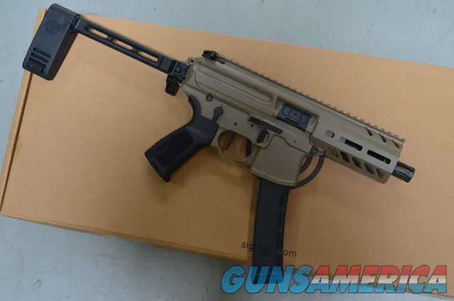 Sig Sauer MPX K 9mm 4.5" w/folding brace X-Werks Magpul FDE Mlok pistol