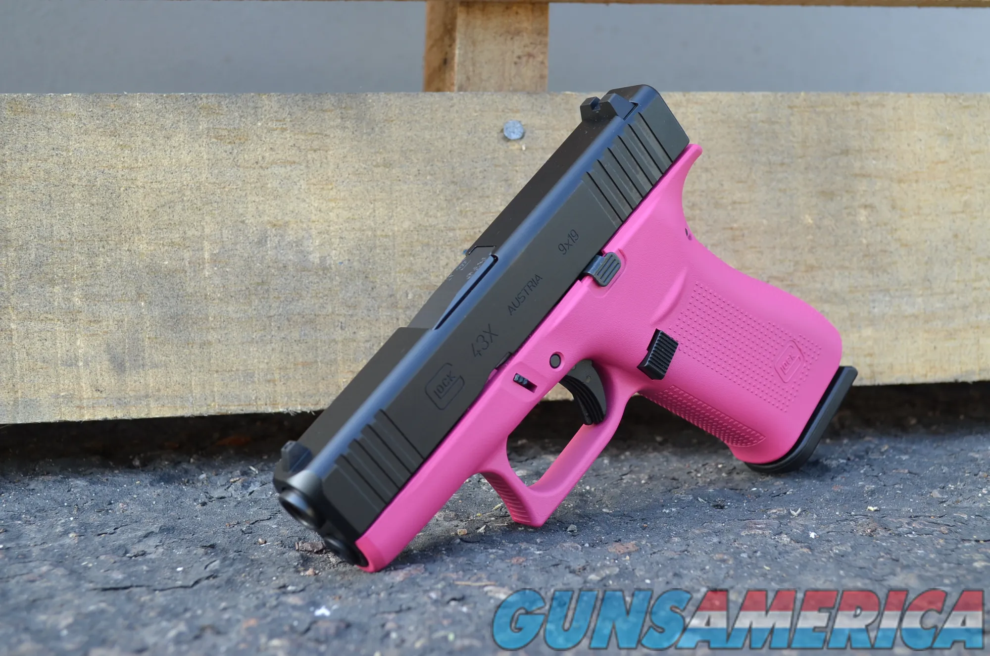 Glock 43X FR 9mm X-Werks Raspberry  for sale at GunsAmerica.com