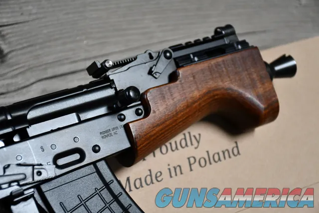 Pioneer Arms Hellpup Micro w/rail & scope mount New AK47 7.62x39 7" TB Wood