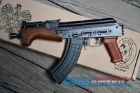 Pioneer Arms Hellpup Micro w/rail & scope mount New AK47 7.62x39 7" TB Wood