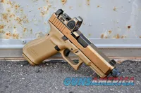 Glock 19X V MOS TB Trijicon RMR Type 2 Coyote New Threaded barrel Package 9