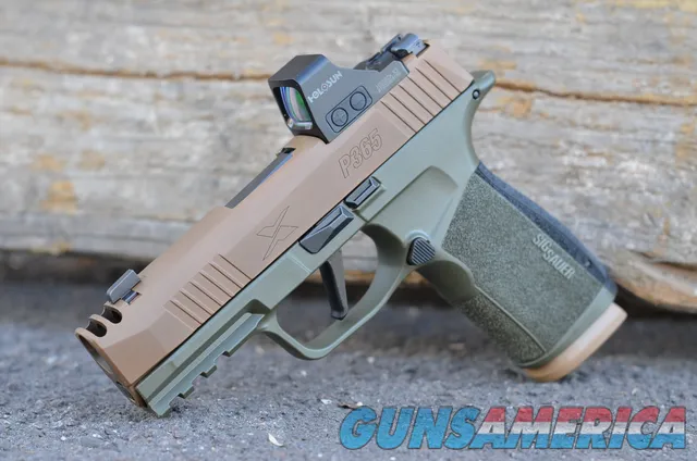 Sig Sauer P365X Macro Comp 2A Holosun 507K X2 9mm PVD X-Werks OD Green New