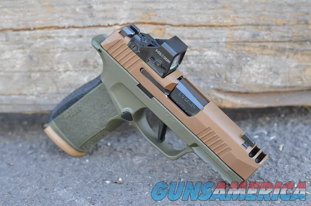Sig Sauer P365X Macro Comp 2A Holosun 507K X2 9mm PVD X-Werks OD Green New
