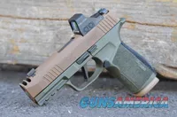 Sig Sauer P365X Macro Comp 2A Holosun 507K X2 9mm PVD X-Werks OD Green New