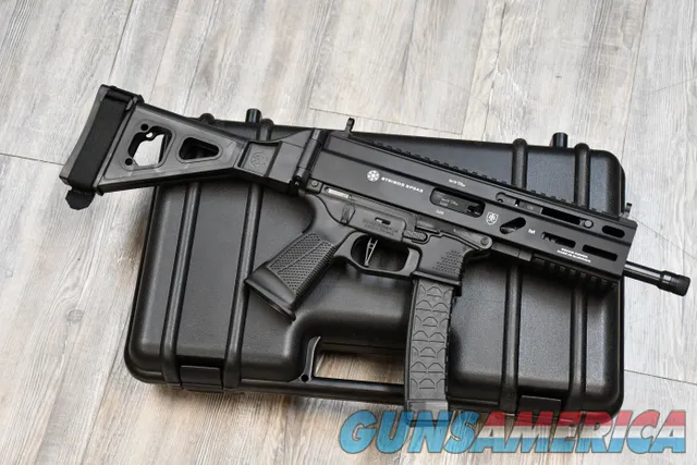 Grand Power Stribog SP9A3 SP9 9mm Folding pistol brace MLOK TB 8" New
