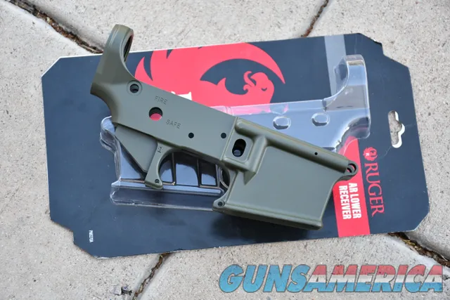 Ruger AR15 stripped lower receiver Multi cal 28500 New X-Werks OD Green