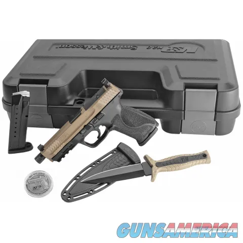 S&W M&P 2.0 9mm 4.6" 17Rd Threaded w/Knife,Coin & Red Dot