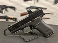 GLOCK 43X MOS W/FRONT RAIL, SERRATIONS AND SIG SAUER ROMEO ZERO 6MOA DOT
