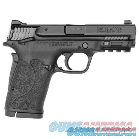 Smith & Wesson M&P 380 Shield EZ, 8 Rounds .380 ACP, Ambi Thumb Safety Black