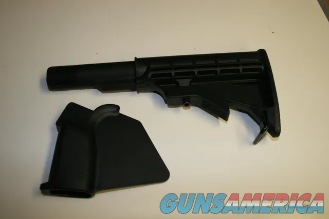 CA Compliant Smith & Wesson Fixed Stock W/Buffer Tube Mil Spec. and Strike Industries Simple Featureless Grip 