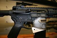 Spikes Rare Breed Crusader 5.56 NATO AR-15 Semi Auto Pistol 11.5" Barrel Crusader Helmet Billet Lower 10" M-LOK Handguard SB3 Adjustable Pistol Brace Distressed Cerakote and Black Anodized Finish