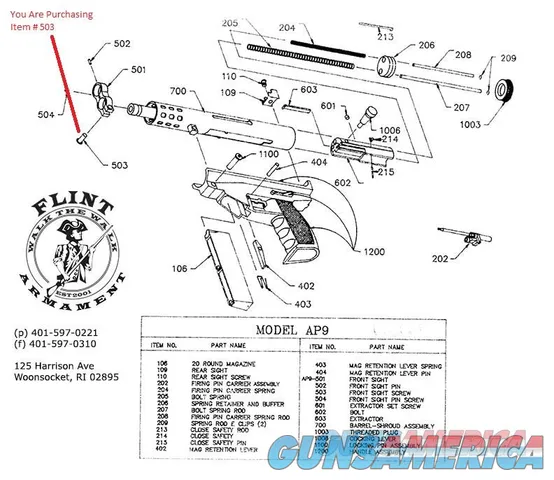 NEW AA Arms Front Sight Screw