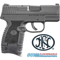 FN 503 9mm Semi Auto Pistol 3.1" Barrel 6 Round Fixed 3 Dot Sights Polymer Frame Black Finish
