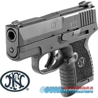 FN 503 9mm Semi Auto Pistol 3.1" Barrel 6 Round Fixed 3 Dot Sights Polymer Frame Black Finish