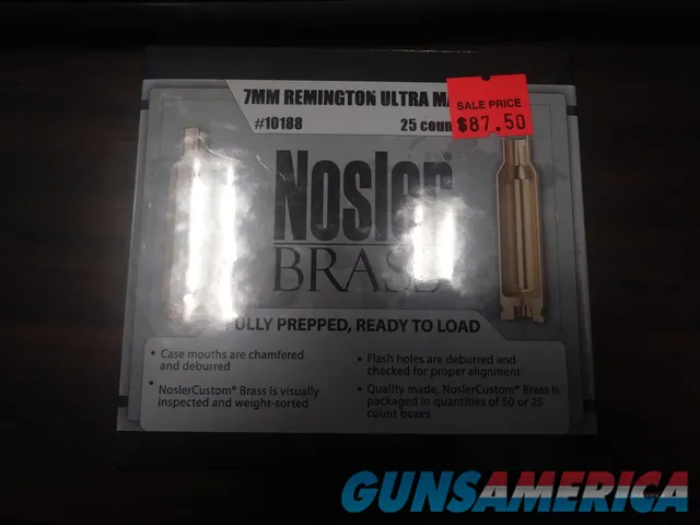 Nosler Brass, 7mm RUM
