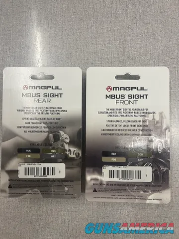 Magpul MBUS Front & Rear Sight Set