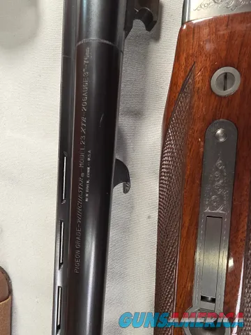 9259  Winchester Model 23 Pigeon XTR, 20 Gauge, 26” barrels, IC/MOD, Round Knob, Ejectors, vent rib, butt pad, coin silver re
