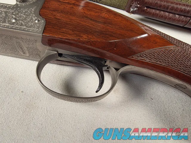9274  Winchester model 23 XTR Pigeon Grade, 12 Gauge, 3” chambers, round knob, Mod/Full, vent rib, 28” barrels, white line bu