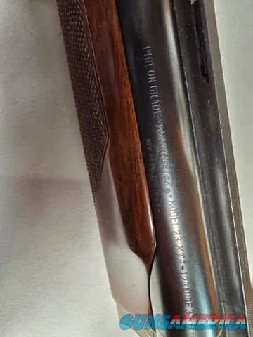 9274  Winchester model 23 XTR Pigeon Grade, 12 Gauge, 3” chambers, round knob, Mod/Full, vent rib, 28” barrels, white line bu