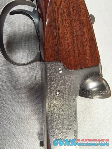 9274  Winchester model 23 XTR Pigeon Grade, 12 Gauge, 3” chambers, round knob, Mod/Full, vent rib, 28” barrels, white line bu
