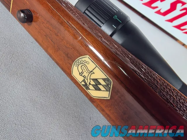 9386  Winslow Rifle, 270 Cal, 24 “ barrel, cheek piece, rosewood caps, Winslow Sheild, checkered stock, tasco 6x24x40, More p