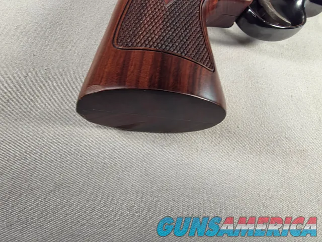 9276 Smith and Wesson 57-6, 41 Magnum, 6” barrel, Hi-Viz red camp front sight, N Target Frame, 6 shot, Micrometer rear, spec