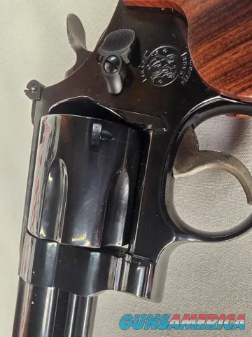 9276 Smith and Wesson 57-6, 41 Magnum, 6” barrel, Hi-Viz red camp front sight, N Target Frame, 6 shot, Micrometer rear, spec