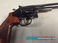 9276  Smith and Wesson 57-6, 41 Magnum, 6” barrel, Hi-Viz red camp front sight, N Target Frame, 6 shot, Micrometer rear, spec
