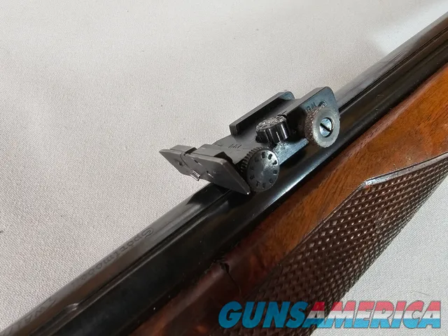 9292  Walther Sport Model 22 LR Nitro, Swing swivel, bolt action, PRE- War , 1930’s , 26” heavy barrel, many proof marks, adj