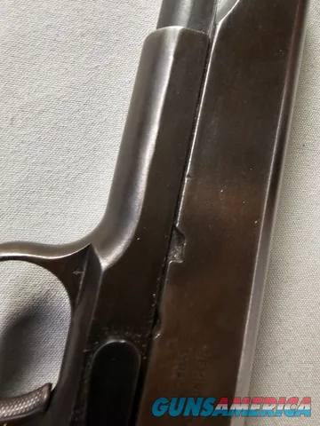 9114  Remington Rand 1911 45 cal, Syracuse NY, US Property, M1911, US Army, Holster, excellent condition, turning brown, More