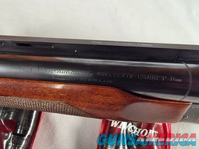 9263 Winchester 23 Pigeon XTR 2 ¾ and 3”, 12 Gauge, 26” barrels, round knob, 100% factory original, butt pad, vent rib, scre