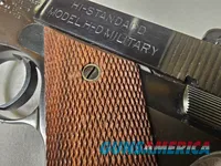 9086  Hi Standard H-D Military, 22 LR, 99%, Excellent collectors condition, 4 ½ barrel, high luster blued, 1946 manufactured,