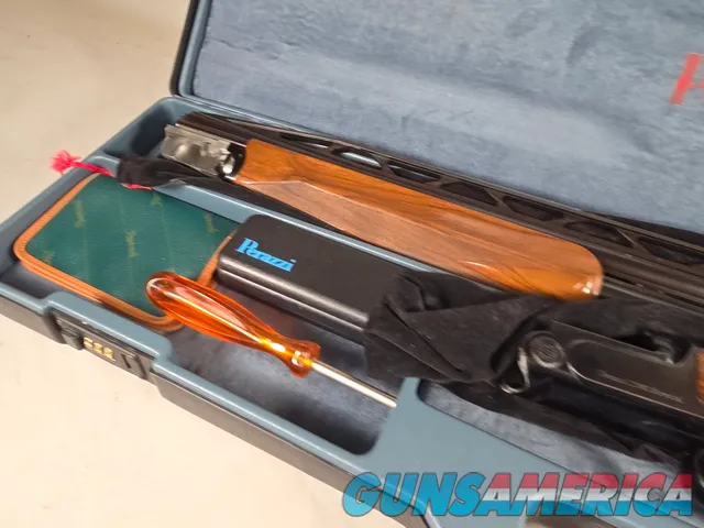 9312 Perazzi DB81 Special, 12 gauge, high vent rib, pistol grip, butt pad, 14 ¾ LOP, 32” barrel, blued receiver, paperwork,