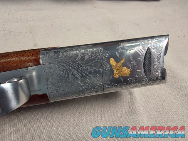 9475 Fausti Celadon, 12 Gauge, 28” Barrels, screw in chokes ( SK, IC, Mod, 2 Full,) Choke wrench, case booklet, Round knob,