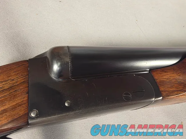 9419 LC Higgins made by AFA, 12 Gauge, 28” barrels, M/F, Single trigger, custom checkered stock, butt pad, pistol grip, 14 ½