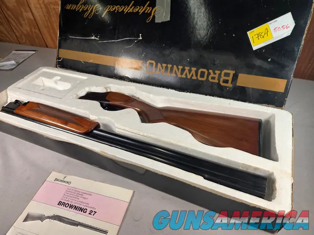 9247  Browning Model 27 12 Gauge, IM/F, pistol grip, Browning butt plate, 28” barrels, 14 ¼ LOP, New in Box, paperwork, vent 