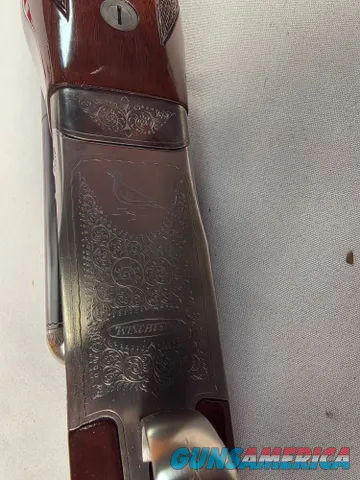 9335  Winchester Model 23 Pigeon XTR side by side, 20 gauge, 2 ¾ and 3”, 28 “ barrels, Round knob, Winchester butt plate, 14 