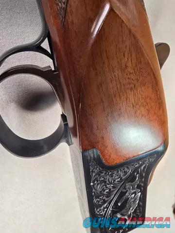 9370  Winchester 101 Waterfowler, 12 Gauge, 32 “ Barrel, engraved ducks and geese, screw in chokes (XF, F), Vent rib, Winches