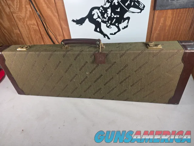 9426  Winchester Green shotgun case, This one is very rare as it for the National Wild Turkey Federation 12 gauge shotgun, th