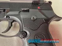 9487  Beretta 92FS, 9MM, 5” barrel, 2 Magazines 15 rounds each, laser in grip. Rubber grips. 